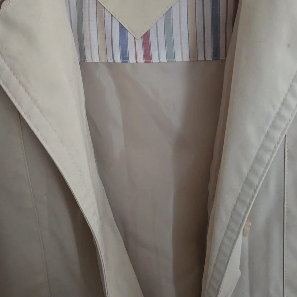 Vintage Ensign London Cream Coat Jacket - Picture 8 of 11